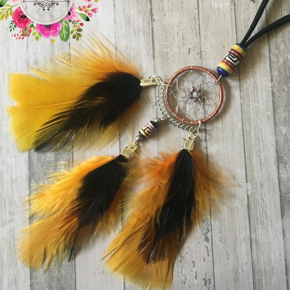 Boho dream catcher decor car accessories